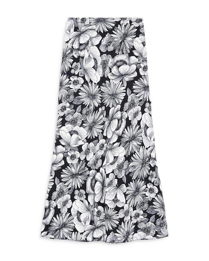 The Kooples Romantic Garden Midi Silk Skirt 5