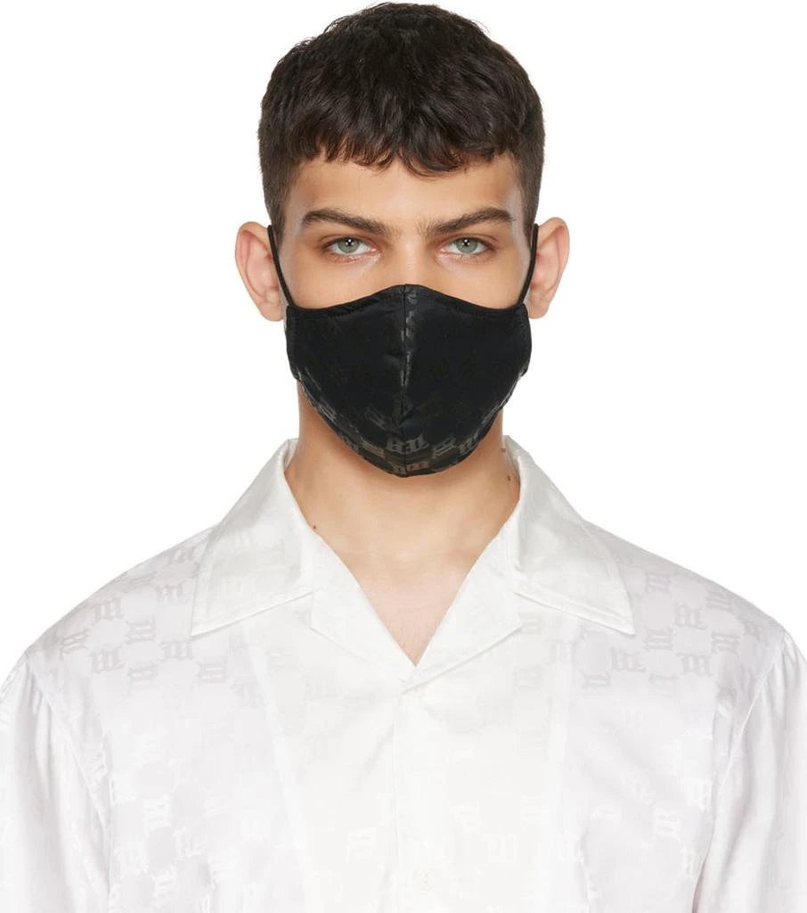 Misbhv Black Monogram Face Mask 1