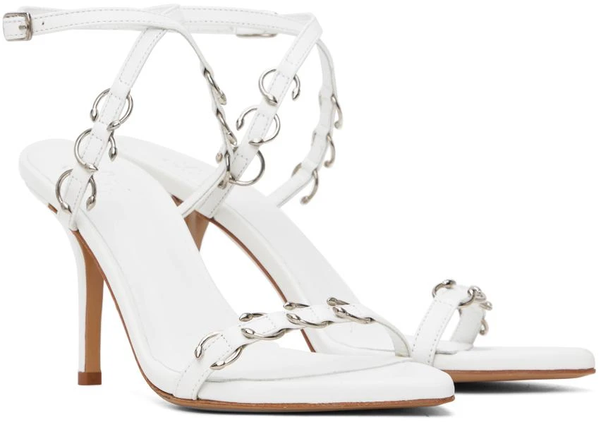 Miaou White GIABORGHINI Edition Reno Heeled Sandals 4