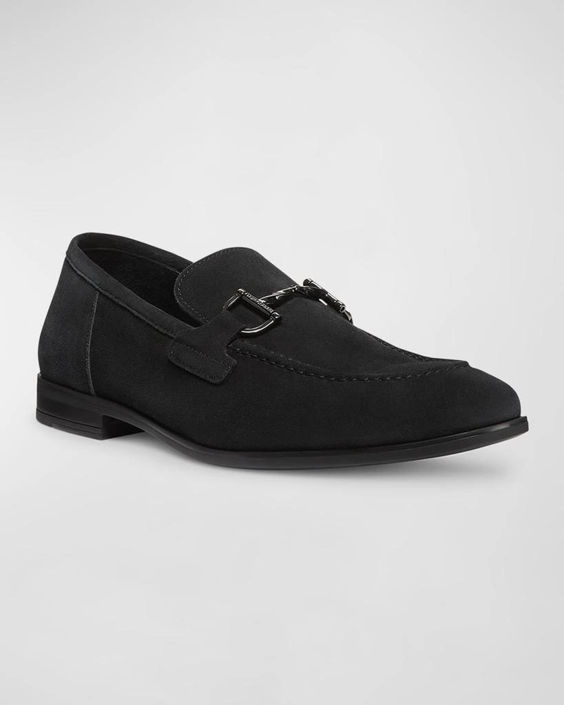 Stuart Weitzman Men's Simon Leather Twist Bit Loafers 2