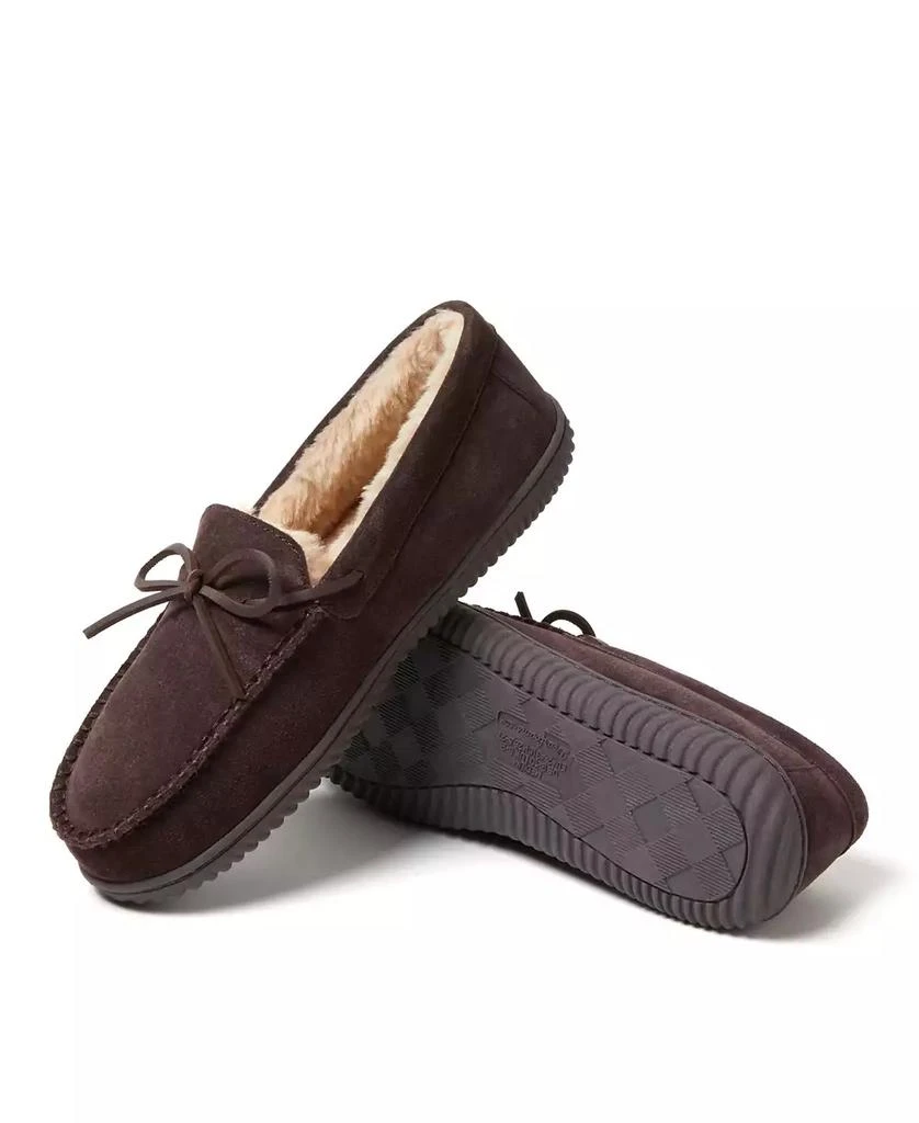 Dear Foams Men's Douglas Genuine Suede Moccasin House Shoe Slipper 3
