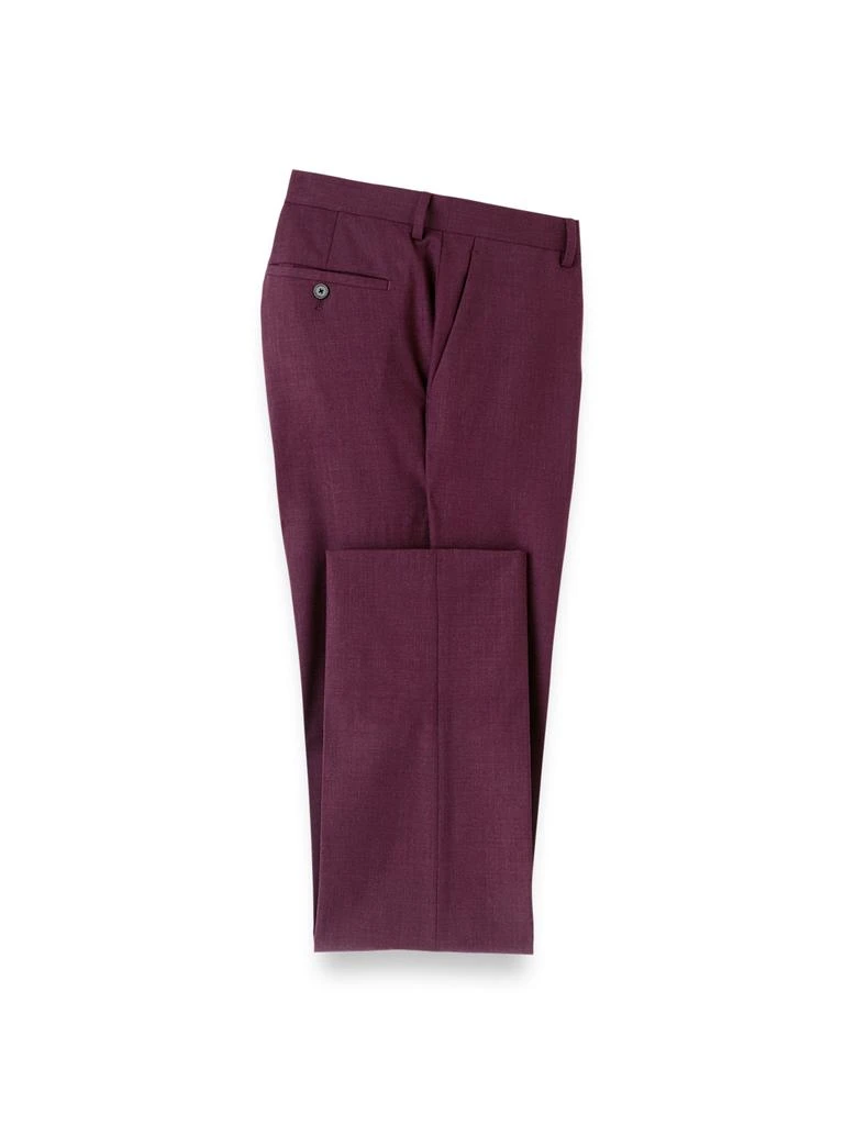 Paul Fredrick Wool Stretch Bengaline Flat Front Suit Pants