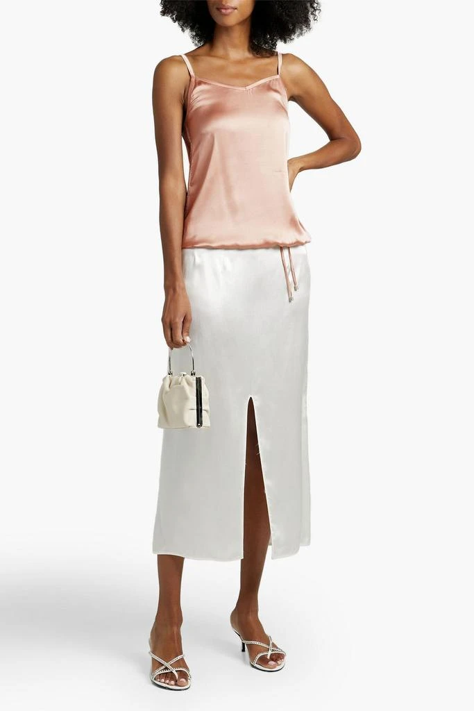 Fabiana Filippi Bead-embellished silk-blend satin camisole 2
