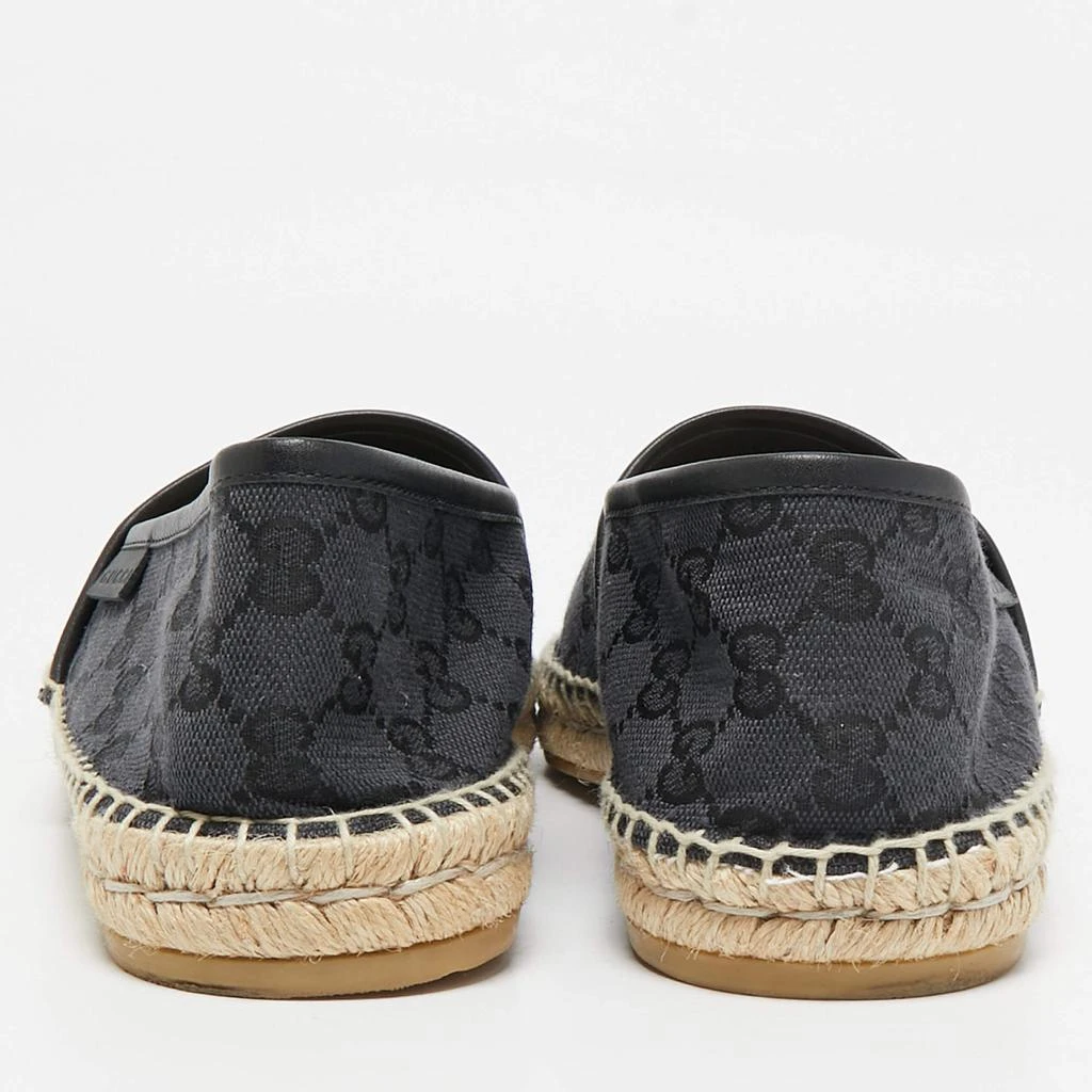 Gucci Gucci Black GG Canvas and Leather Espadrilles Flats Size 40.5 5