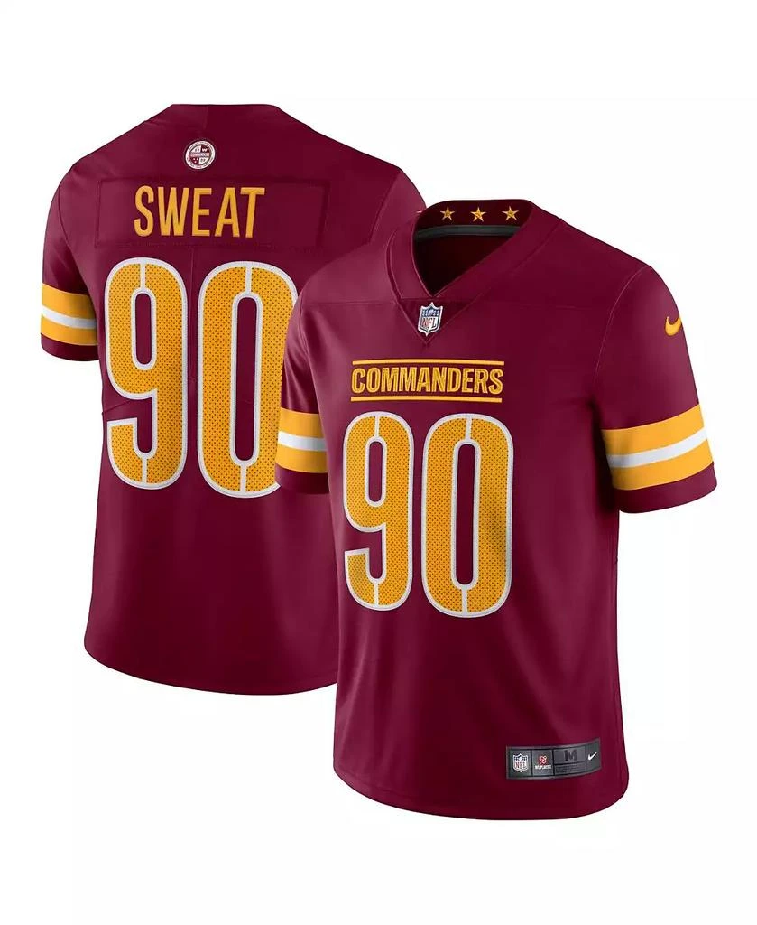 NIKE Men's Montez Sweat Burgundy Washington Commanders Vapor Limited Jersey 1