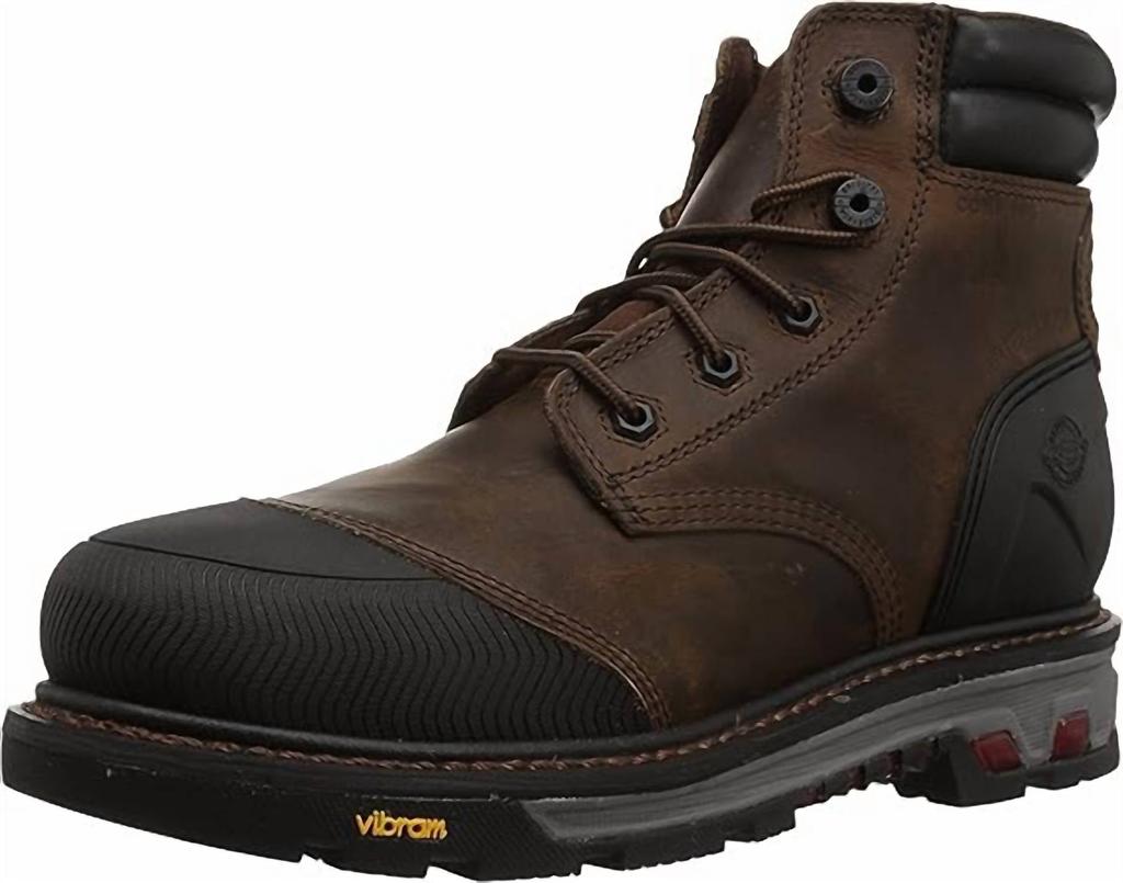 Justin Men's Warhawk 6" Waterproof Nano Comp Toe In Tan