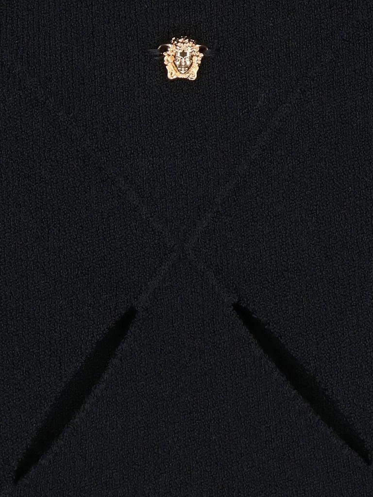 Versace Versace Cut-Out Medusa Plaque Sweater 5