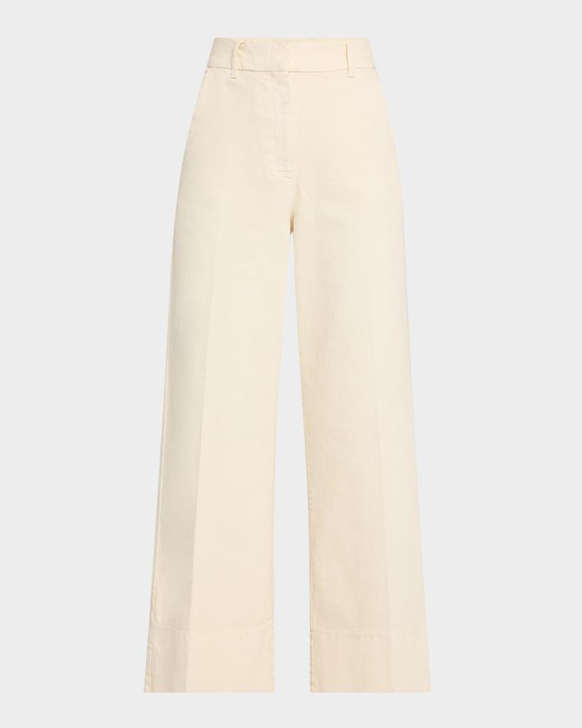 Marella Reseda1 Cropped Wide-Leg Trousers