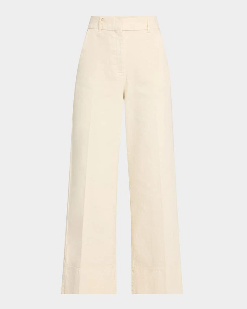 Marella Reseda1 Cropped Wide-Leg Trousers 1