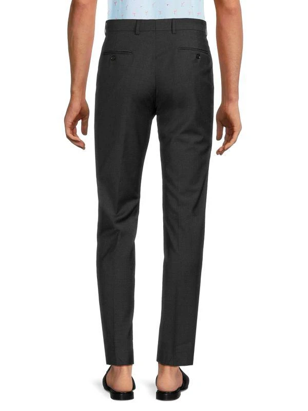 Tommy Hilfiger Modern Fit Flat Front Wool Blend Dress Pants 2
