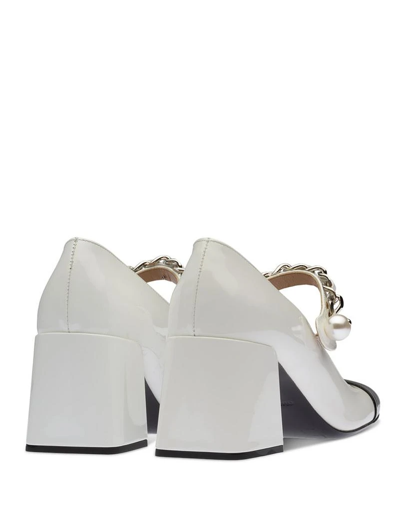 Miu Miu Women's Cap Toe Mary Jane Pumps 4