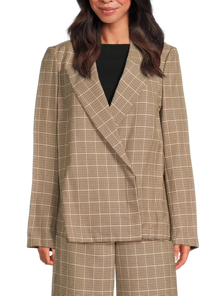Dries Van Noten Houndstooth Open Blazer
