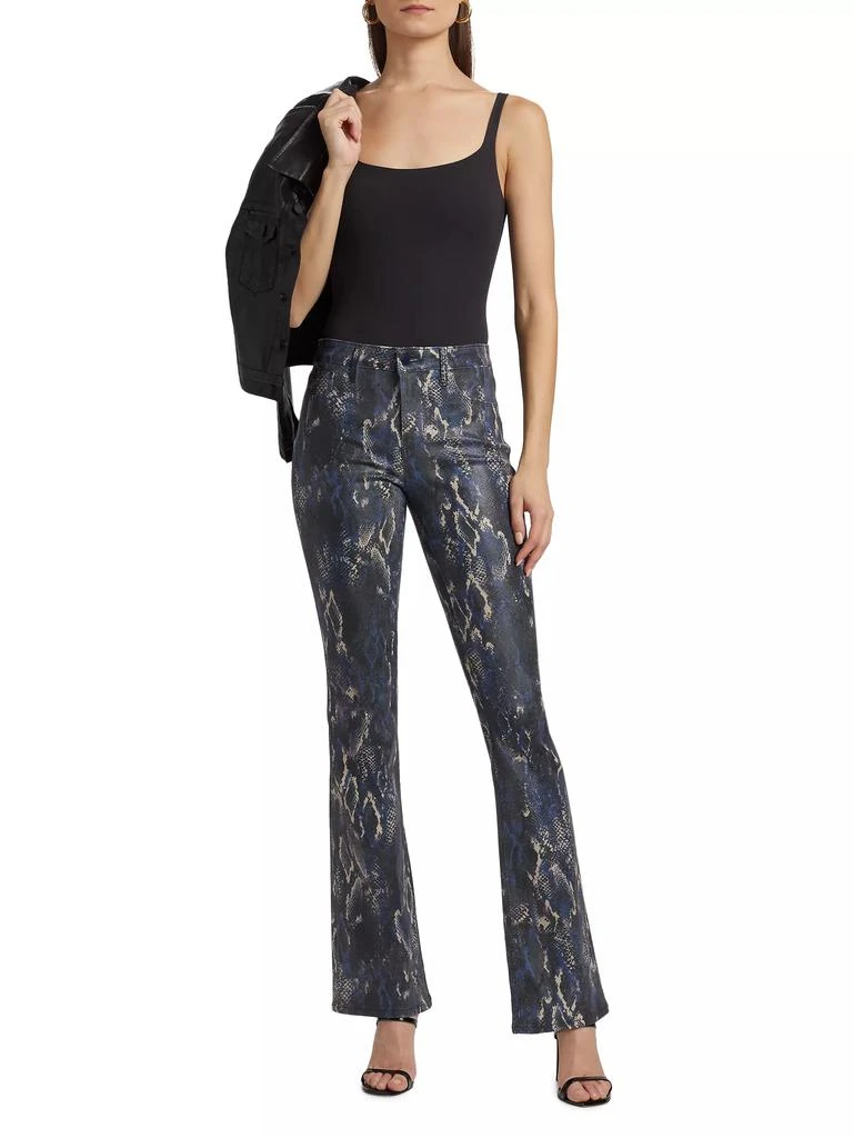 L'Agence Selma Snake High-Rise Sleek Baby Boot Jeans 2