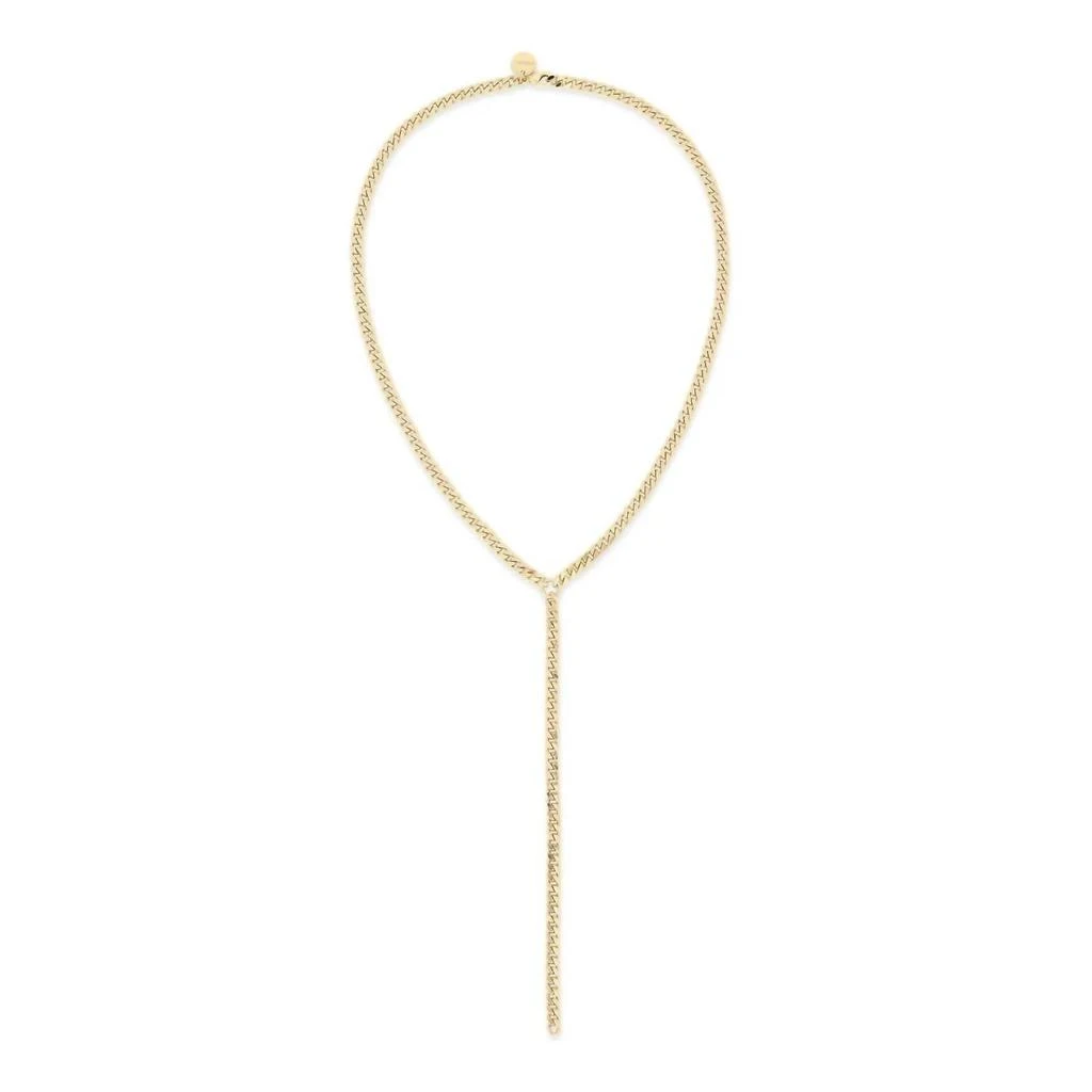 eklexic Eklexic - Women
s Micro Link Curb Chain Lariat Necklace