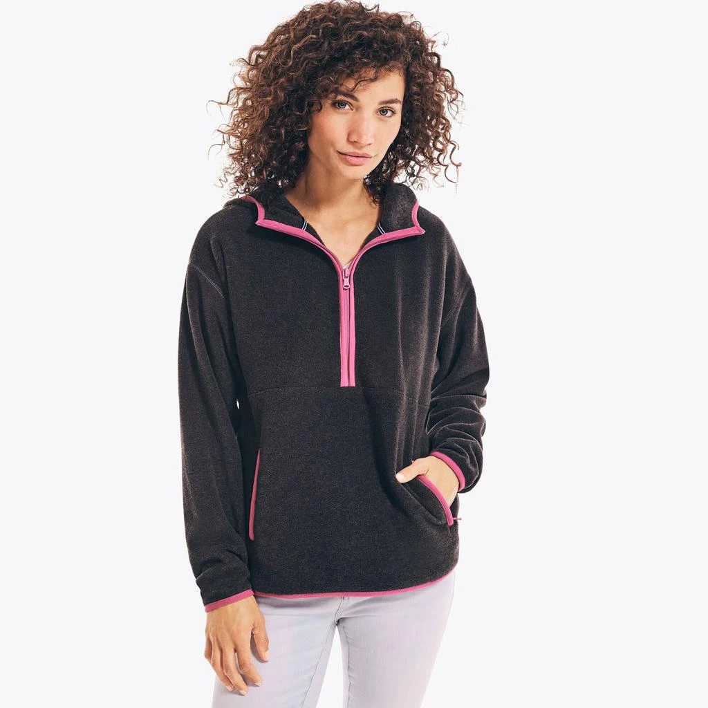 Nautica Nautica Womens Half-Zip Nautex Fleece Hoodie 2