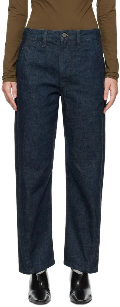 Lemaire Indigo High Waisted Curve Jeans 1