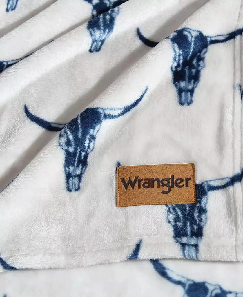 Wrangler Steer Head Ultra Soft Plush Fleece Blanket 4