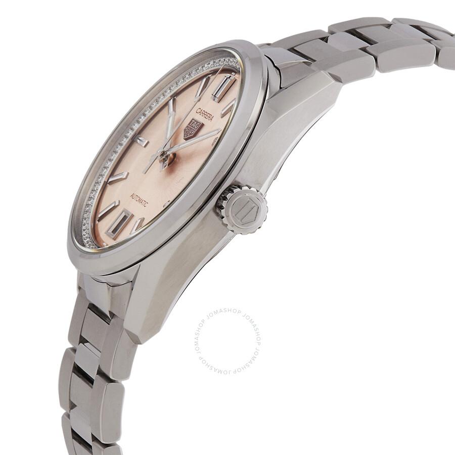 Tag Heuer Carrera Date Automatic Pink Dial Ladies Watch WBN231A.BA0001