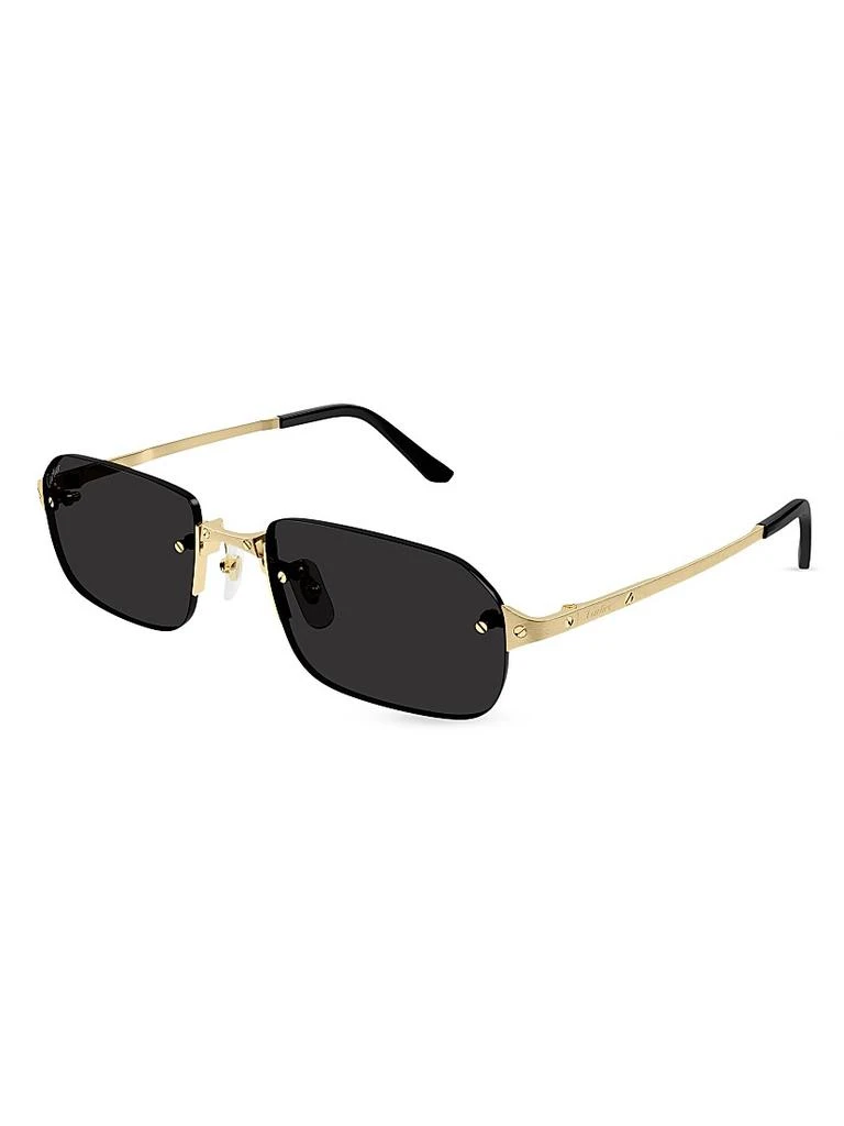 Cartier Santos Classic 56MM Rectangular Sunglasses 1