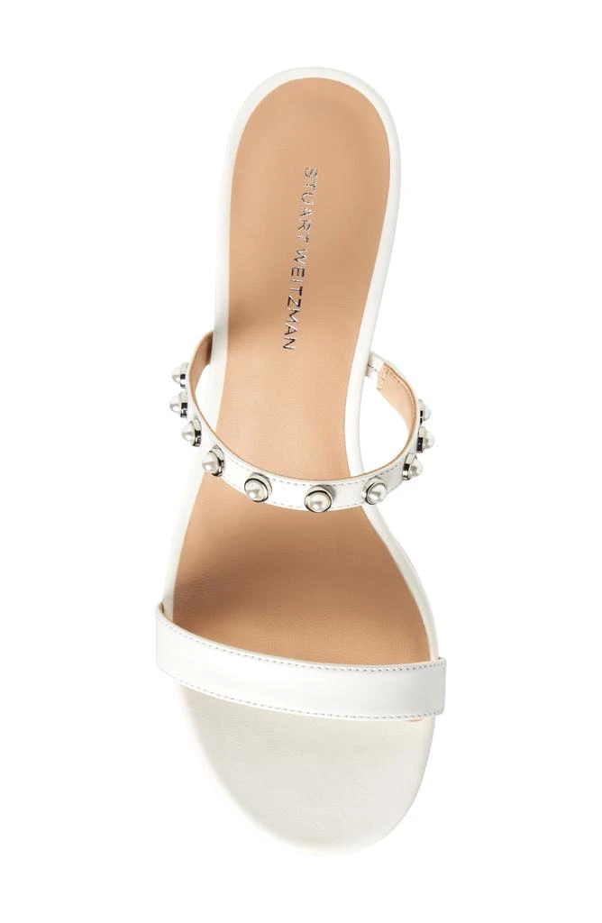 Stuart Weitzman Pearly Strap Block Slide 50 Sandal 5