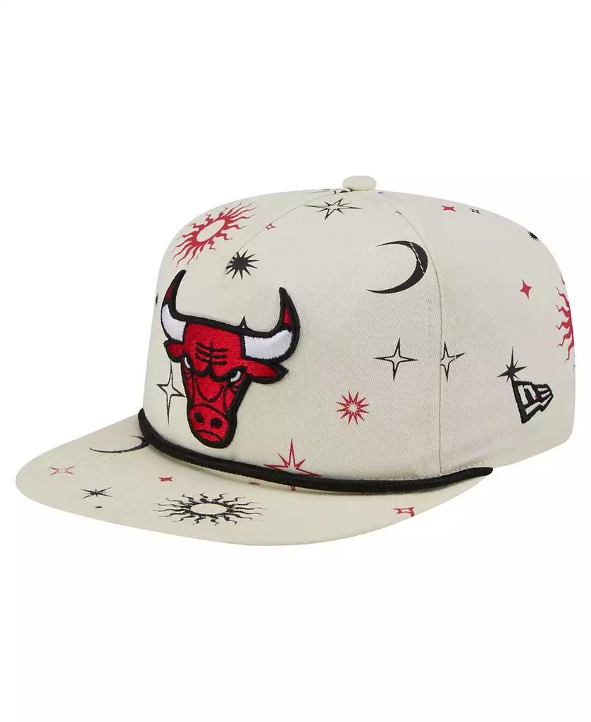 New Era Men's Cream Chicago Bulls Lunar Golfer Snapback Hat