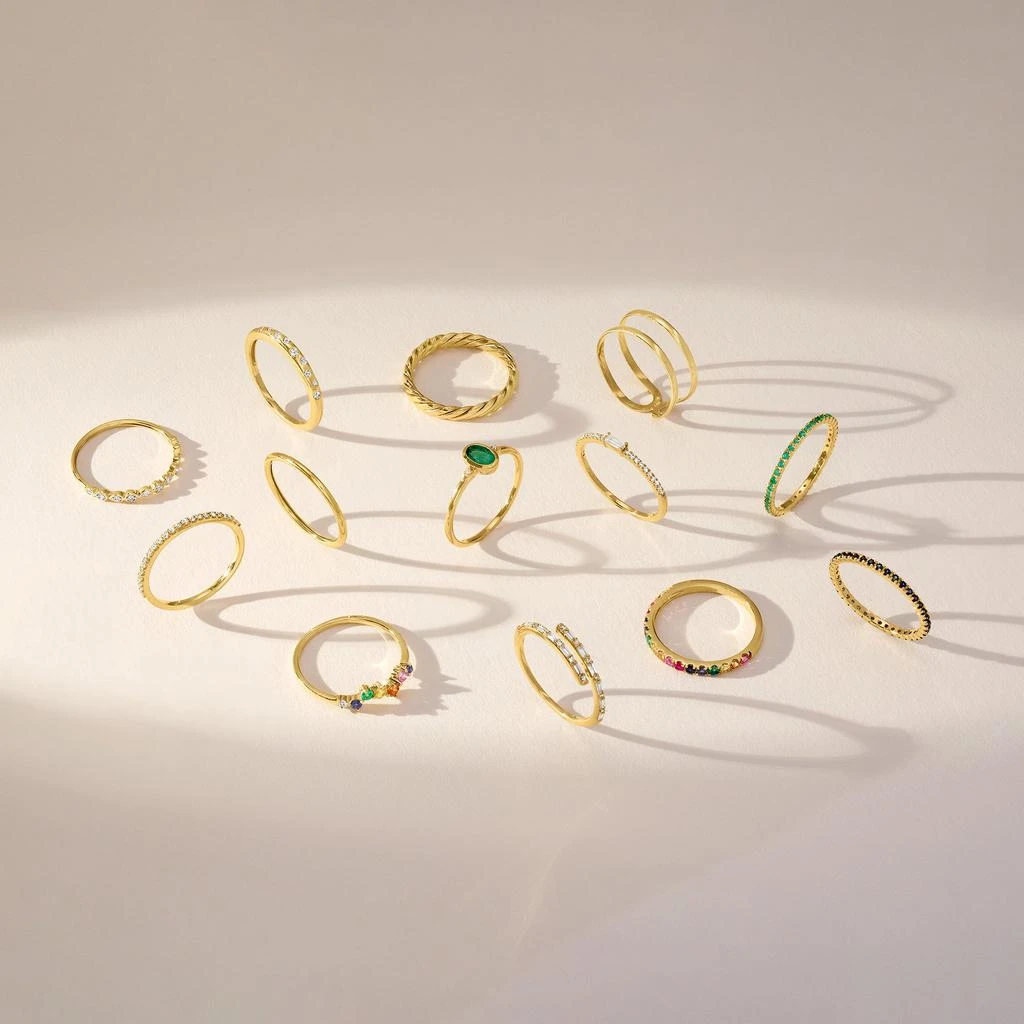 Ross-Simons Ross-Simons Emerald Ring in 14kt Yellow Gold 5