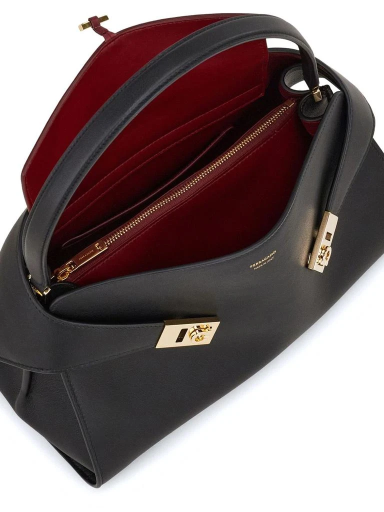 Ferragamo FERRAGAMO - Hug Small Leather Tote Bag 3