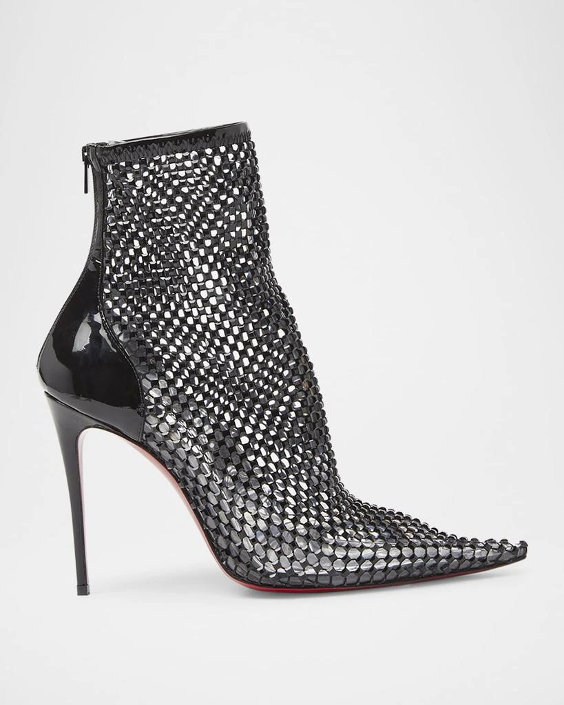 Christian Louboutin Kate Max Mesh Red Sole Stiletto Booties 1