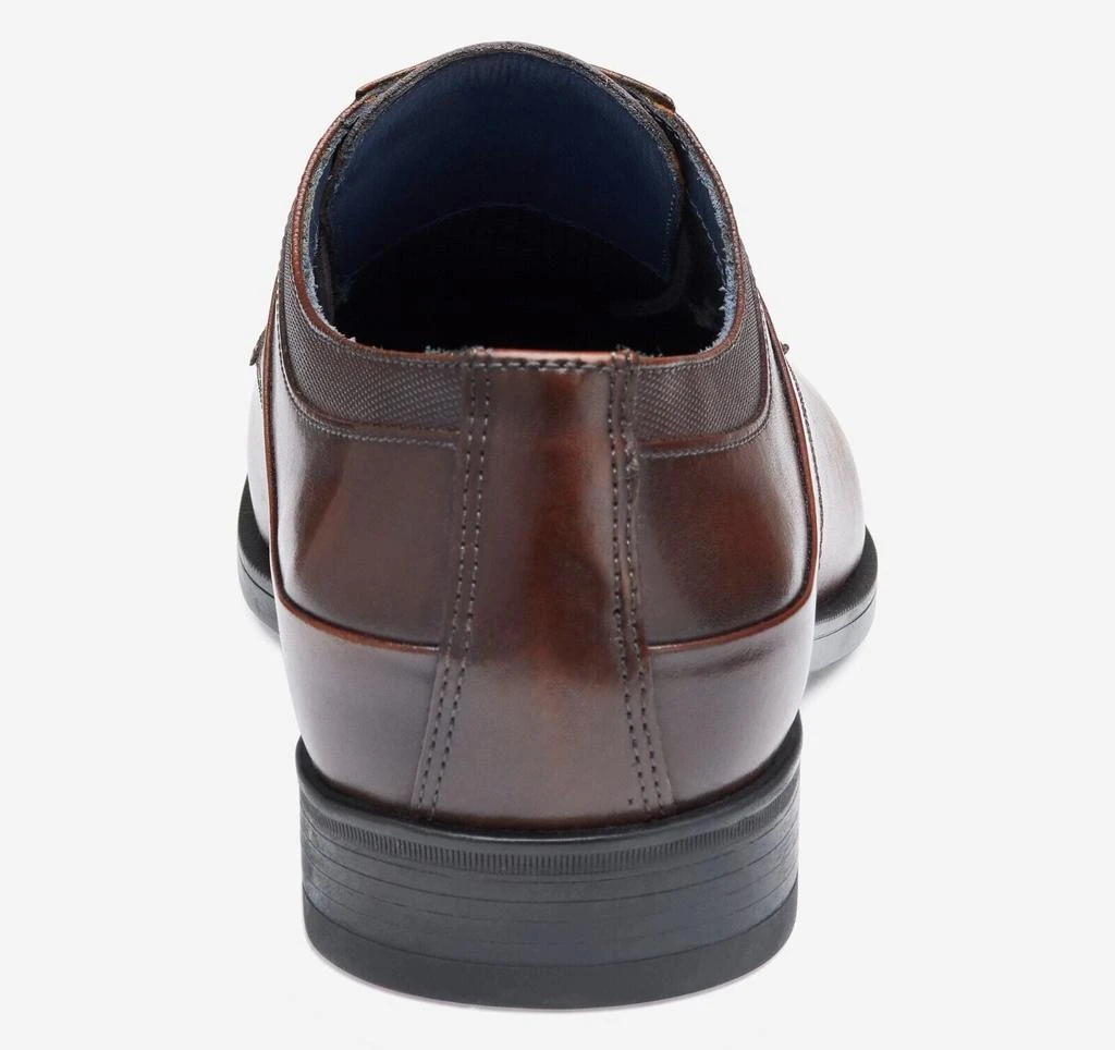Johnston & Murphy Gibbons 15-8665 Men 9 Brown Leather Cap Toe Dress Shoes KHD216 2