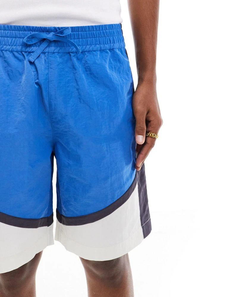 ASOS ASOS DESIGN Co-ord fit nylon shorts with contrast panels 5