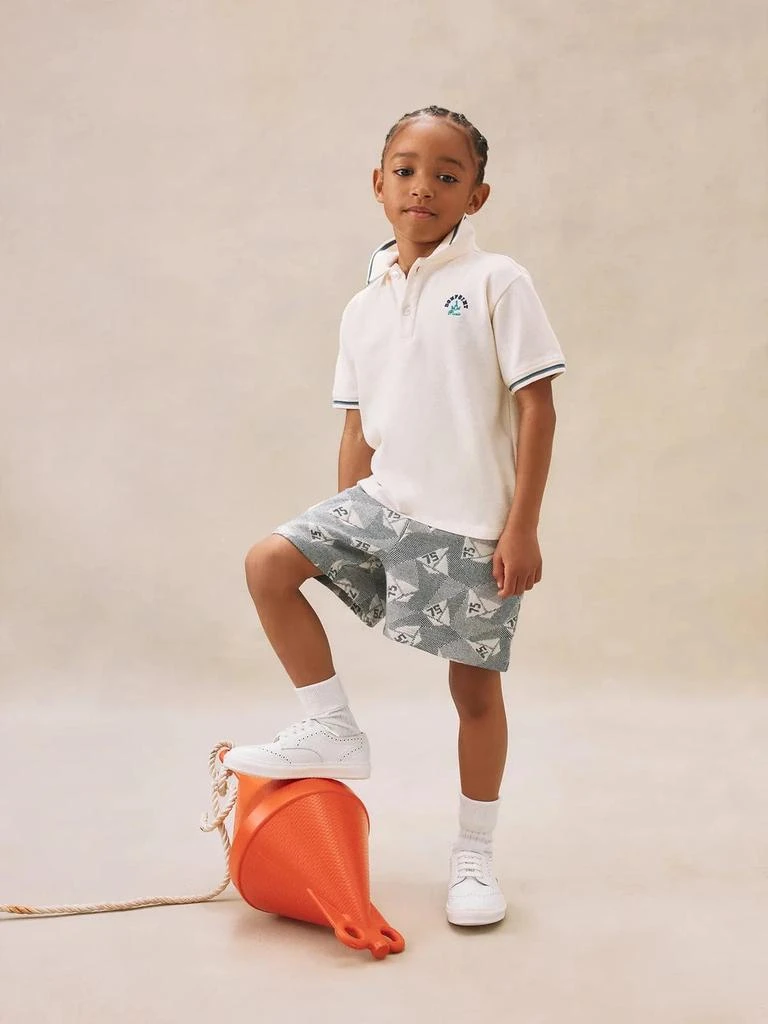 Bonpoint Boys Edric Polo Shirt in Ivory 2