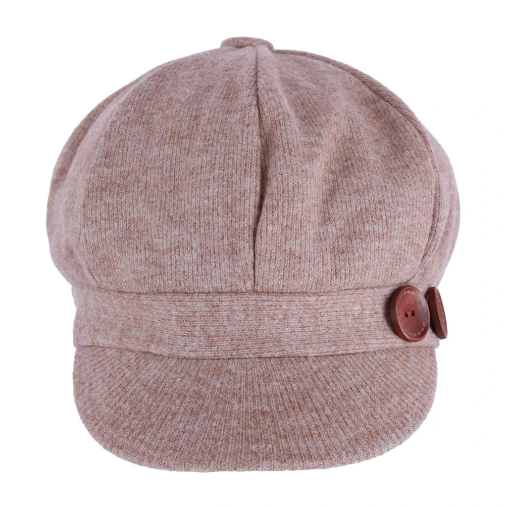 David & Young Women's Brushed Knit Jersey Cabbie Hat 1