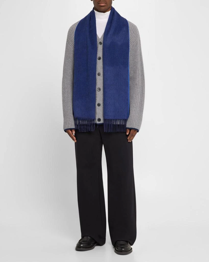 CO Men's Arran Reversible Cashmere Scarf 2