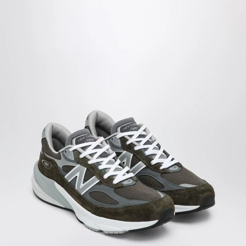 New Balance Low Made in USA 990v6 olive green trainer 2