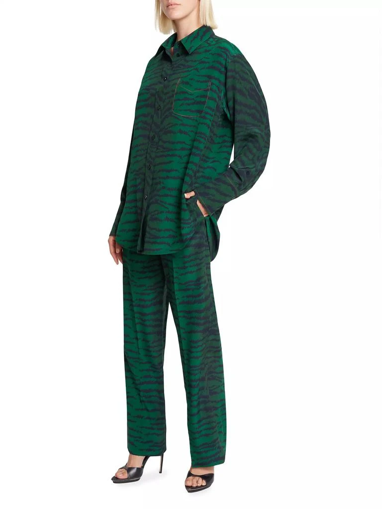 Victoria Beckham Printed Elasticized Trousers 2