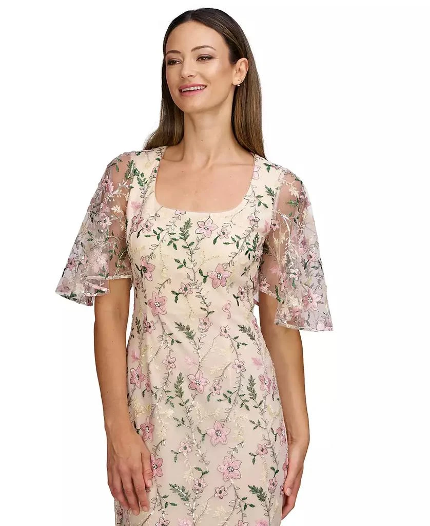 JS Collections Women's Hannah Floral-Embroidered Gown 3