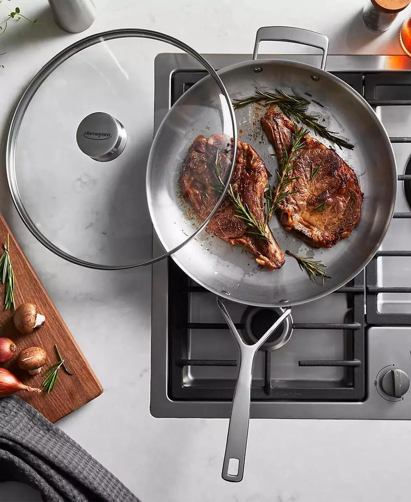 Demeyere Essential 5 Stainless Steel 2-Piece Fry Pan with Lid 3