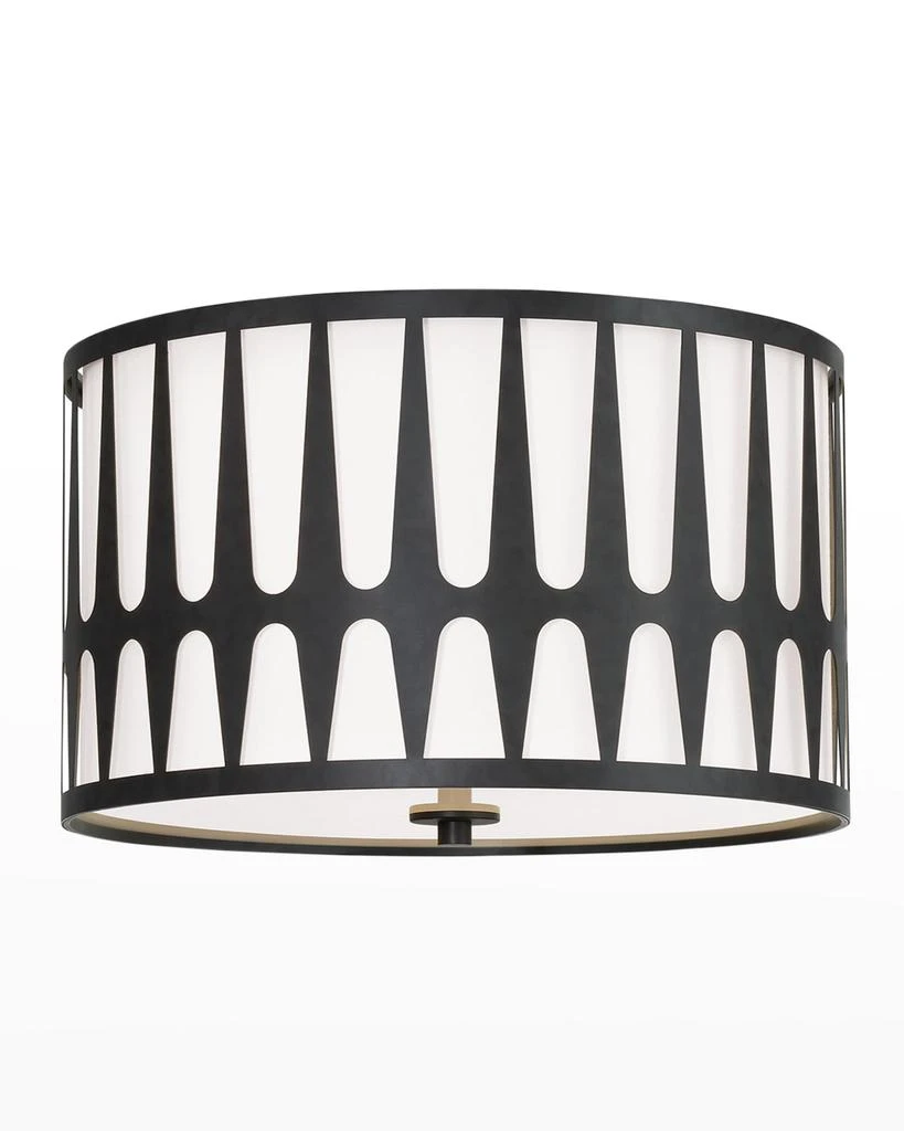 Crystorama Royston 3-Light Antique Gold Ceiling Mount 1