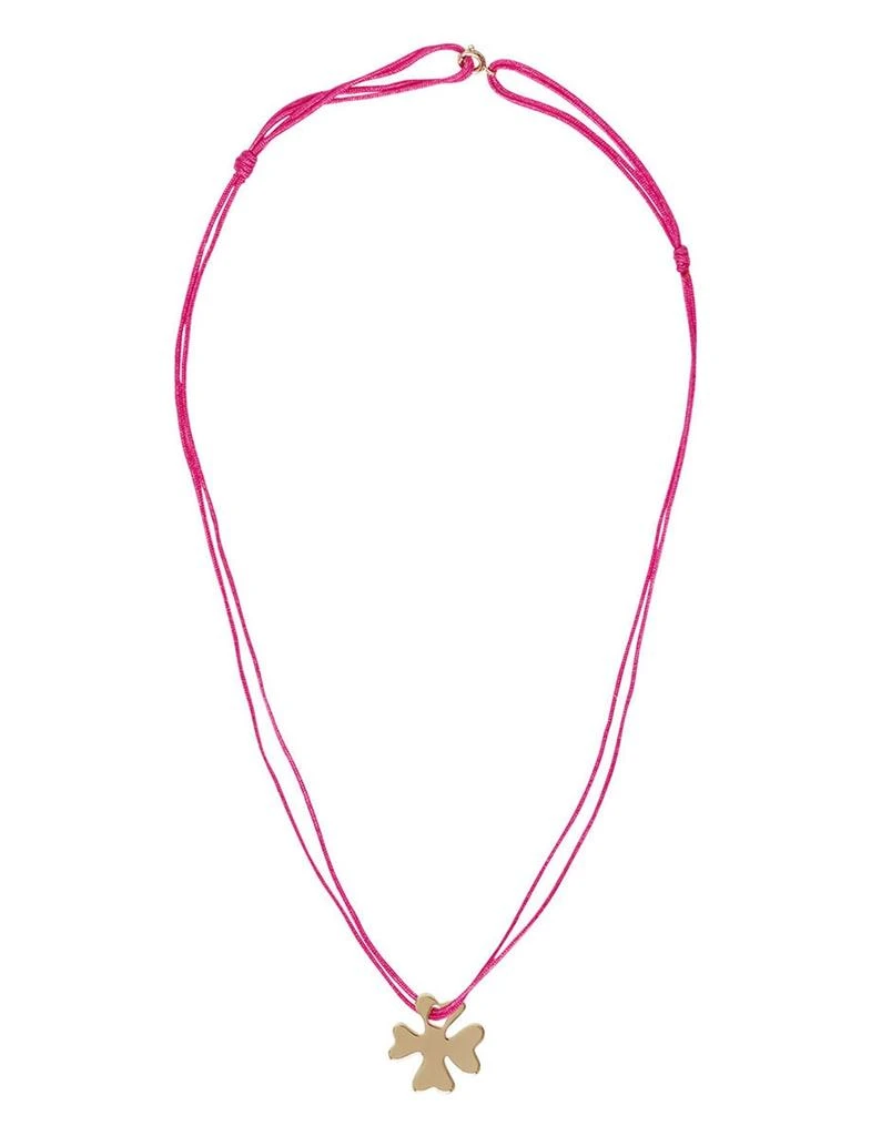 INES DE LA FRESSANGE Pink clover necklace 1