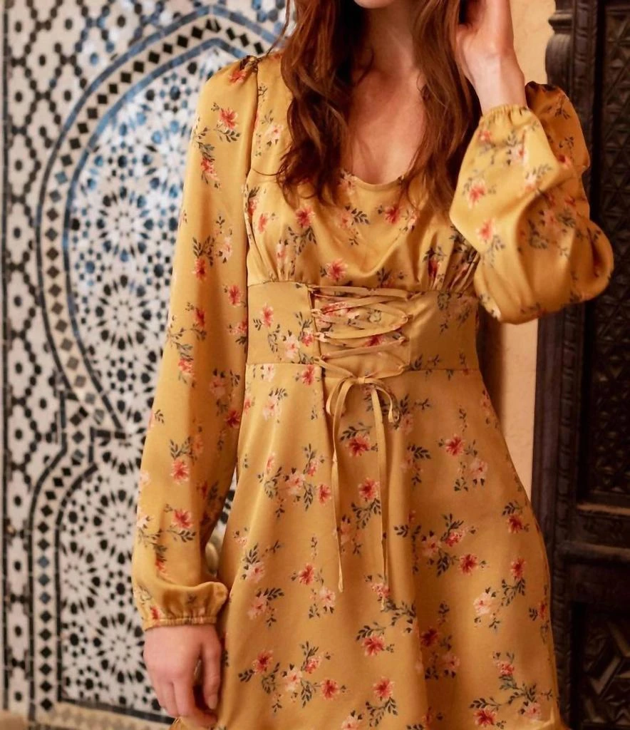 En Creme En Creme - Front Lace-Up Mini Dress 3