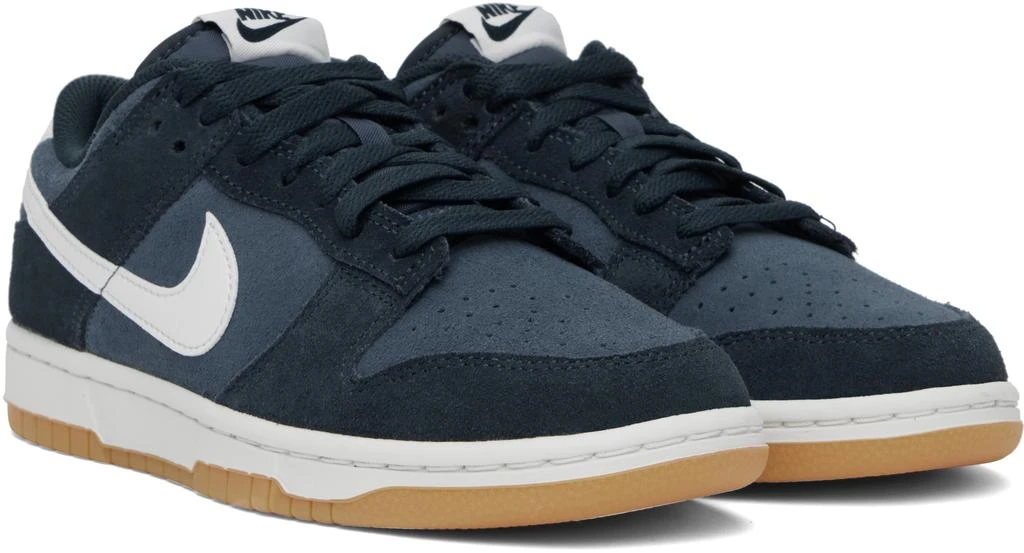NIKE Blue & White Dunk Low Retro SE Sneakers 4