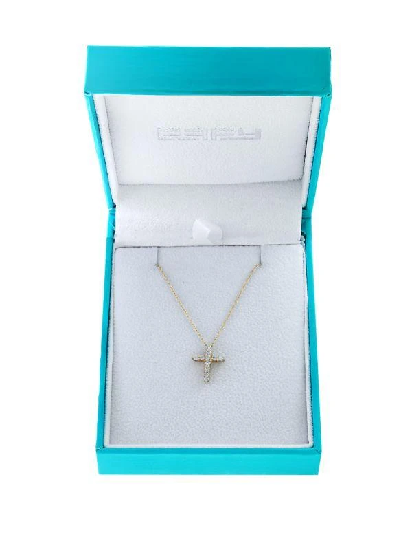 Effy Super Buy 14K Yellow Gold and 0.46 TCW Diamonds Cross Necklace 2