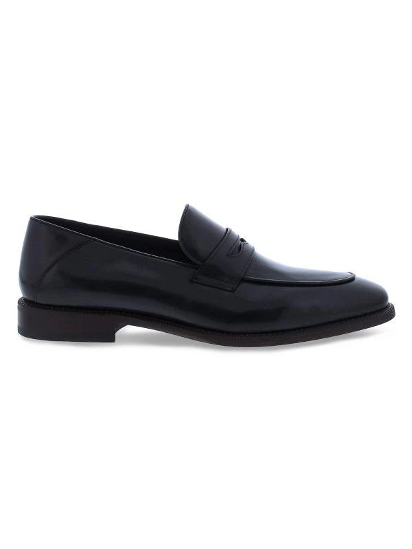 Penny Lane Savile Row Leather Penny Loafers 1