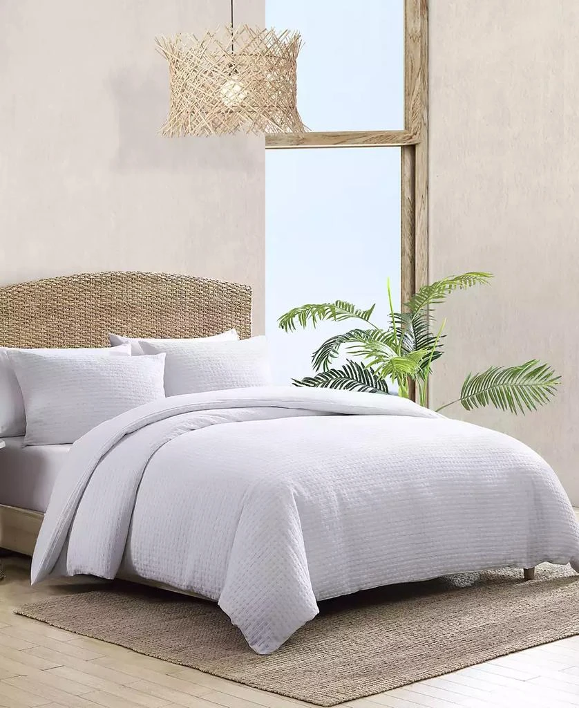 Tommy Bahama CLOSEOUT! Basketweave Solid Cotton and Polyster fill 4 Piece Comforter Set 2