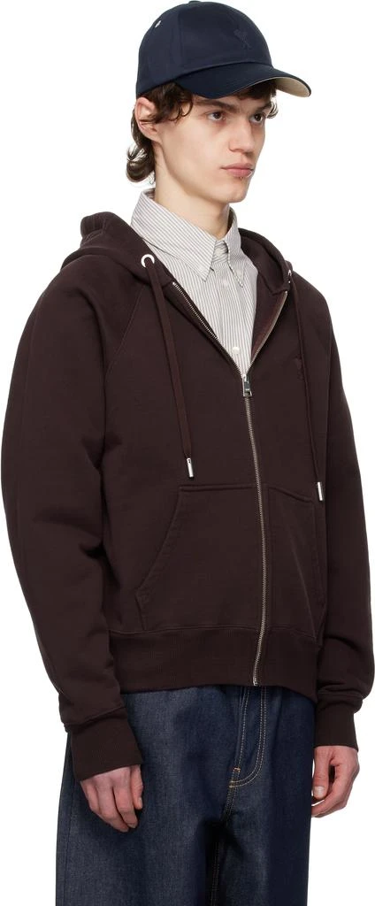 AMI Burgundy Ami de Coeur Hoodie 2