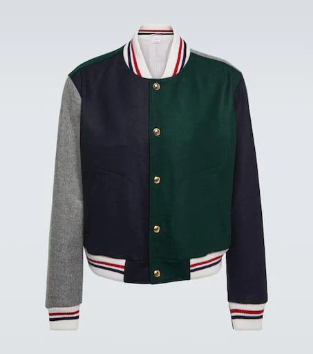 Thom Browne Virgin wool varsity jacket 1