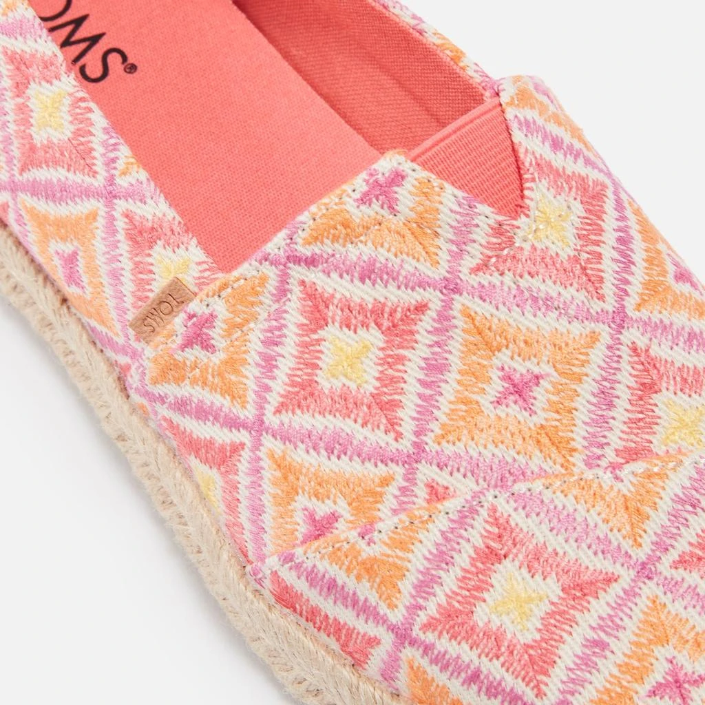 TOMS TOMS Women's Alpargata 2.0 Harlequin Canvas Espadrilles 3