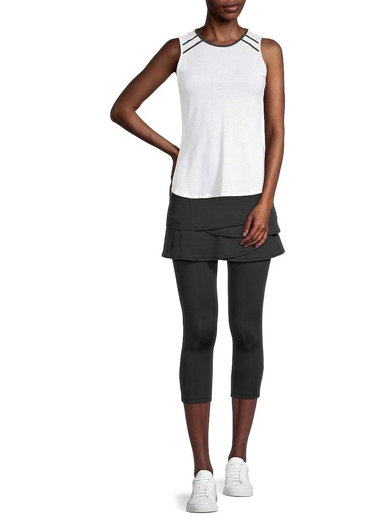 Lucky in Love Scalloped 2-Piece Capri Legging Set 2