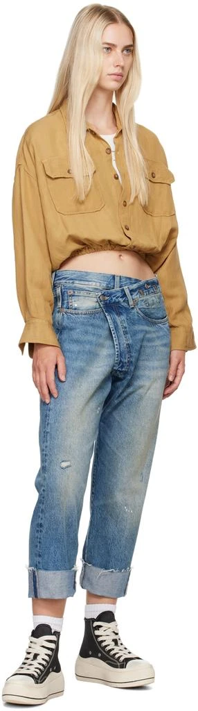 R13 Blue Crossover Jeans 4