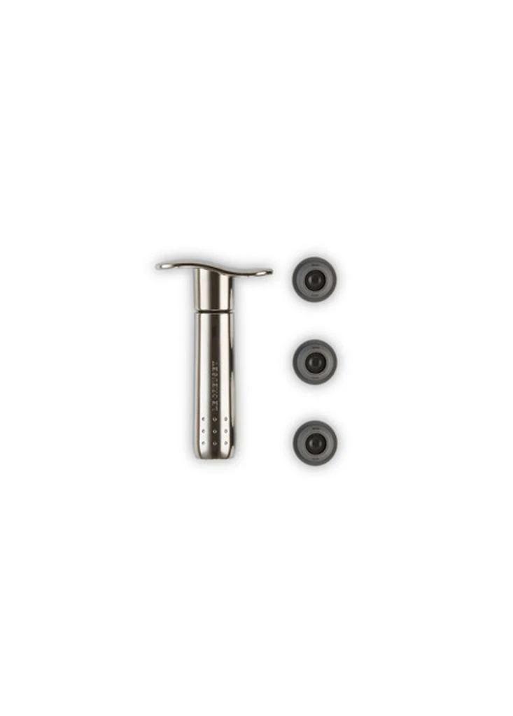 Le Creuset Wine accessories wa-137 metal wine pump and 3 stoppers 4